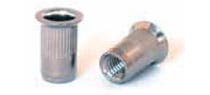 RIVET NUT FLAT SERRATED A2
